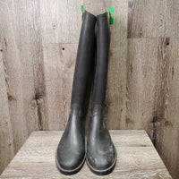 Tall Rubber Riding Boots *gc, mnr dirt, rubs, film & scratches, faded
