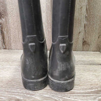 Tall Rubber Riding Boots *gc, mnr dirt, rubs, film & scratches, faded
