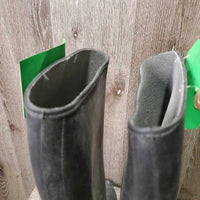 Tall Rubber Riding Boots *gc, mnr dirt, rubs, film & scratches, faded
