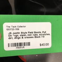 Field Boots, Pull On *vgc, clean, mnr rubs, scratches, dirt, dings & creases
