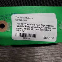 Theraflex Non Slip Western Saddle Pad, 2x airbags *xc/like new, clean, holds air, mnr dust