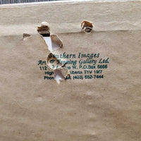 Running Horse & Cowboy Print by Tim Cox "Just for the Heck of It" Wood Frame *xc, mnr knicks
