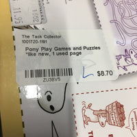Pony Play Games and Puzzles *like new, 1 used page
