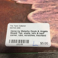 Horse by Malachy Doyle & Angelo Rinaldi *fair, stains, torn & bent corner, rubs, scratches, inscribed
