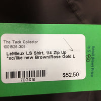 LS Shirt, 1/4 Zip Up *xc/like new