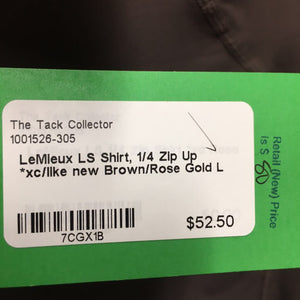 LS Shirt, 1/4 Zip Up *xc/like new