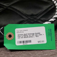 Quilt Dressage Saddle Pad, 1x Piping *xc, mnr hair, rubs, v. mnr dirt
