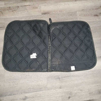 Quilt Dressage Saddle Pad, 1x Piping *xc, mnr hair, rubs, v. mnr dirt
