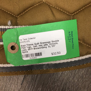 Quilt Dressage Saddle Pad *vgc, hair, mnr pills, threads, rubs, dirt?