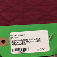 Quilt Baby Saddle Pad *vgc, mnr dirt, hair, mnr fading