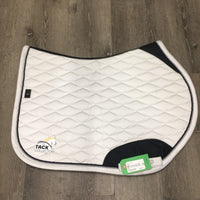 Quilt Jumper Saddle Pad, 2x piping *vgc, mnr rubs, stains, hair, dingy