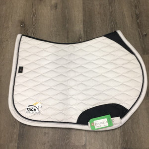 Quilt Jumper Saddle Pad, 2x piping *vgc, mnr rubs, stains, hair, dingy