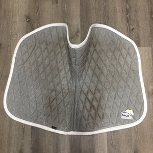 Quilt Jumper Saddle Pad, 2x piping *vgc, mnr rubs, stains, hair, dingy