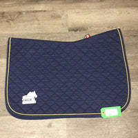 Quilt Baby Saddle Pad, piping *vgc, mnr dirt, puckers, faded
