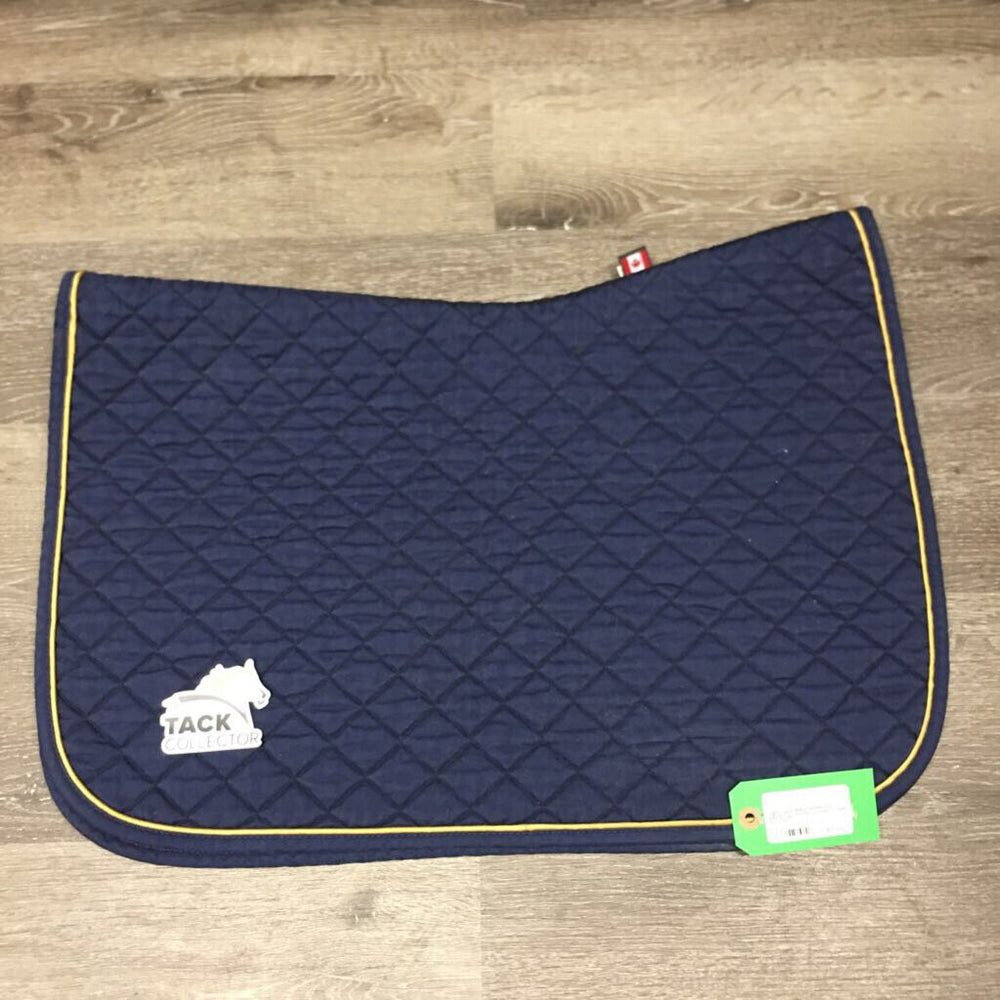 Quilt Baby Saddle Pad, piping *vgc, mnr dirt, puckers, faded