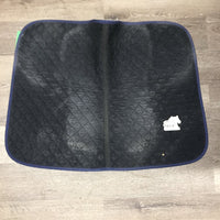 Quilt Baby Saddle Pad, piping *vgc, mnr dirt, puckers, faded
