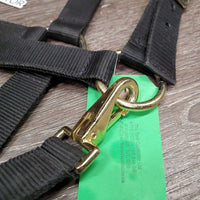 Stiff Nylon Halter, snap *vgc, dirt, residue, hair
