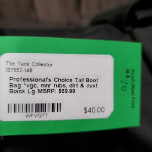 Tall Boot Bag *vgc, mnr rubs, dirt & dust