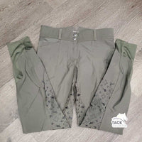 High Waist Sticky Full Seat Breeches *gc, v.pilly, seam puckers, snags, rubs, discolored seat & legs

