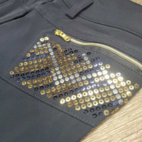 Sticky Full Seat Breeches, bling, tags *new, v.mnr stains
