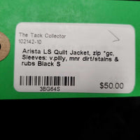 LS Quilt Jacket, zip *gc, Sleeves: v.pilly, mnr dirt/stains & rubs
