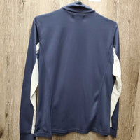 LS Sun Shirt, 1/4 Zip Up, Mesh Sleeves *vgc, mnr snags & pit staina
