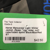 Light Winter Jacket, Zipepr *vgc, older, cuff rubs/faded spots
