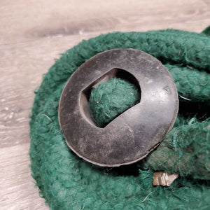 Thick Cotton Lunge Line, rubber disc *gc, pills, frays, threads, mnr cuts, hair, stains, moved keeper
