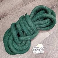 Thick Cotton Lunge Line, rubber disc *gc, pills, frays, threads, mnr cuts, hair, stains, moved keeper
