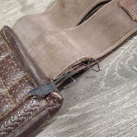 Nylon Web Neoprene Girth, els, gel center *fair, v.torn elastic, edge rubs, rust, faded, stains, dirt
