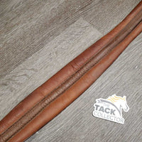 Thick Soft Padded Leather Girth, els *vgc, clean, older, creases, mnr scratches & curled edges
