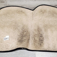 Quilt Jumper Saddle Pad, 2x piping *gc, hairy, dirt, pilly, faded, mnr rubs, undone stitch, puckers