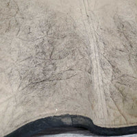 Quilt Jumper Saddle Pad, 2x piping *gc, hairy, dirt, pilly, faded, mnr rubs, undone stitch, puckers