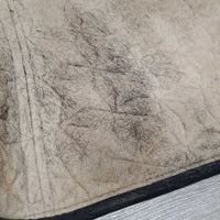 Quilt Jumper Saddle Pad, 2x piping *gc, hairy, dirt, pilly, faded, mnr rubs, undone stitch, puckers
