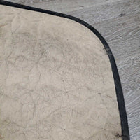 Quilt Jumper Saddle Pad, 2x piping *gc, hairy, dirt, pilly, faded, mnr rubs, undone stitch, puckers

