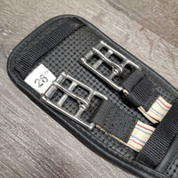 Synthetic Short Girth, 2x els, Gel Center *gc, clean, dusty, stretched elastic
