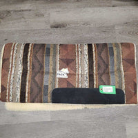 Woven Top, Fleece Lined Western Saddle Pad *vgc, mnr hair, dirt, clumpy, rubs