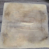Woven Top, Fleece Lined Western Saddle Pad *vgc, mnr hair, dirt, clumpy, rubs
