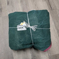 Wool Lined Hvy Canvas New Zealand Style Blanket, 2 legs *vgc, wpf, faded, mnr pills
