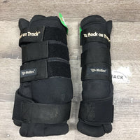 Pr Front Quick Wraps *vgc/gc, older, mnr dirt/stains, mnr hair, snags, threads, faded, pills
