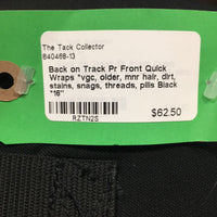 Pr Front Quick Wraps *vgc, older, mnr hair, dirt, stains, snags, threads, pills
