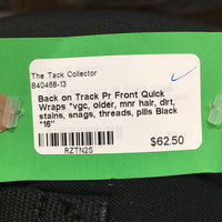 Pr Front Quick Wraps *vgc, older, mnr hair, dirt, stains, snags, threads, pills
