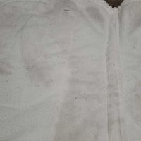 Fleece Jumper Saddle Pad, bling *gc, clean, pilly, mnr rubs, puckers, stains, clumpy
