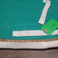 Fleece Jumper Saddle Pad, bling *gc, clean, pilly, mnr rubs, puckers, stains, clumpy
