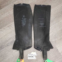 Microsuede Half Chaps *fair, peeled, rubs, mnr dirt
