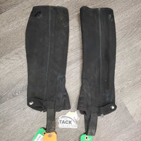 Microsuede Half Chaps *fair, peeled, rubs, mnr dirt

