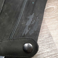 Microsuede Half Chaps *fair, peeled, rubs, mnr dirt
