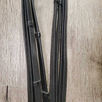 Rsd Padded Dressage Double Bridle, Crown Buckle, Notch & Curb Reins, Crank *like new/xc, clean, v.mnr creases & dust
