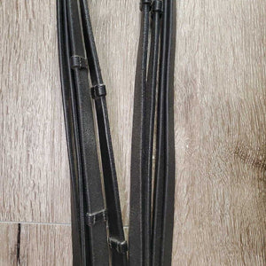 Rsd Padded Dressage Double Bridle, Crown Buckle, Notch & Curb Reins, Crank *like new/xc, clean, v.mnr creases & dust