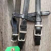 Rsd Padded Dressage Bridle, Crank, Flash, Buckles, Cotton Web Reins *vgc, clean, dirty reins, creases, residue, xholes, scrapes

